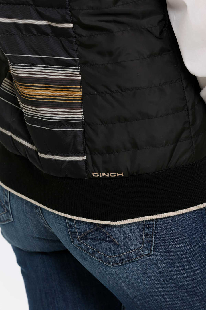 Cinch Women's Black Quilted Reversible Vest