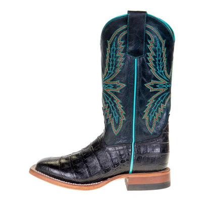 Macie Bean Kids Black Caiman Print Boot