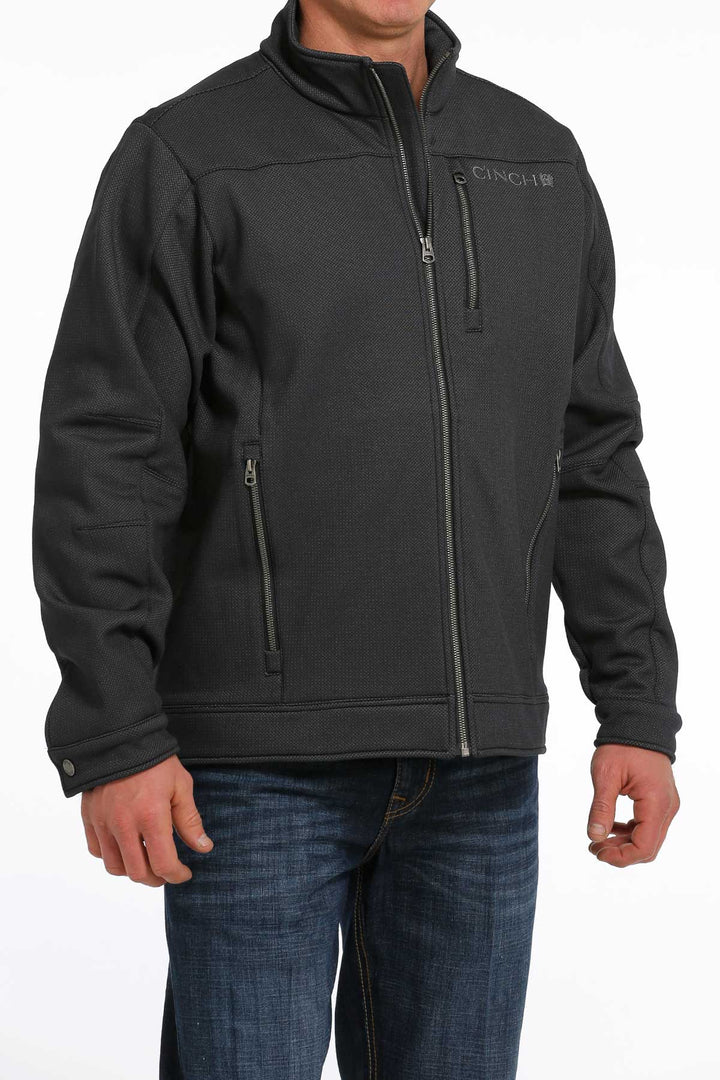 Cinch Men's Black Textured Bonded Jacket