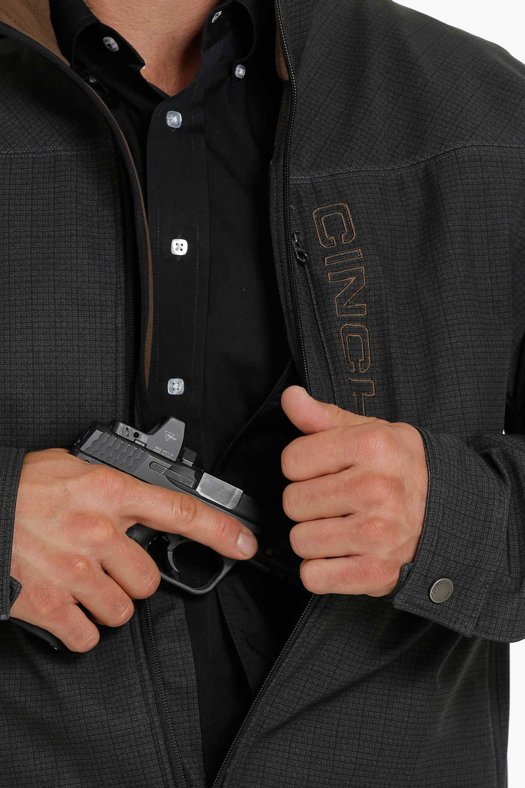 Cinch Men's Black Bonded Concealed Carry Jacket