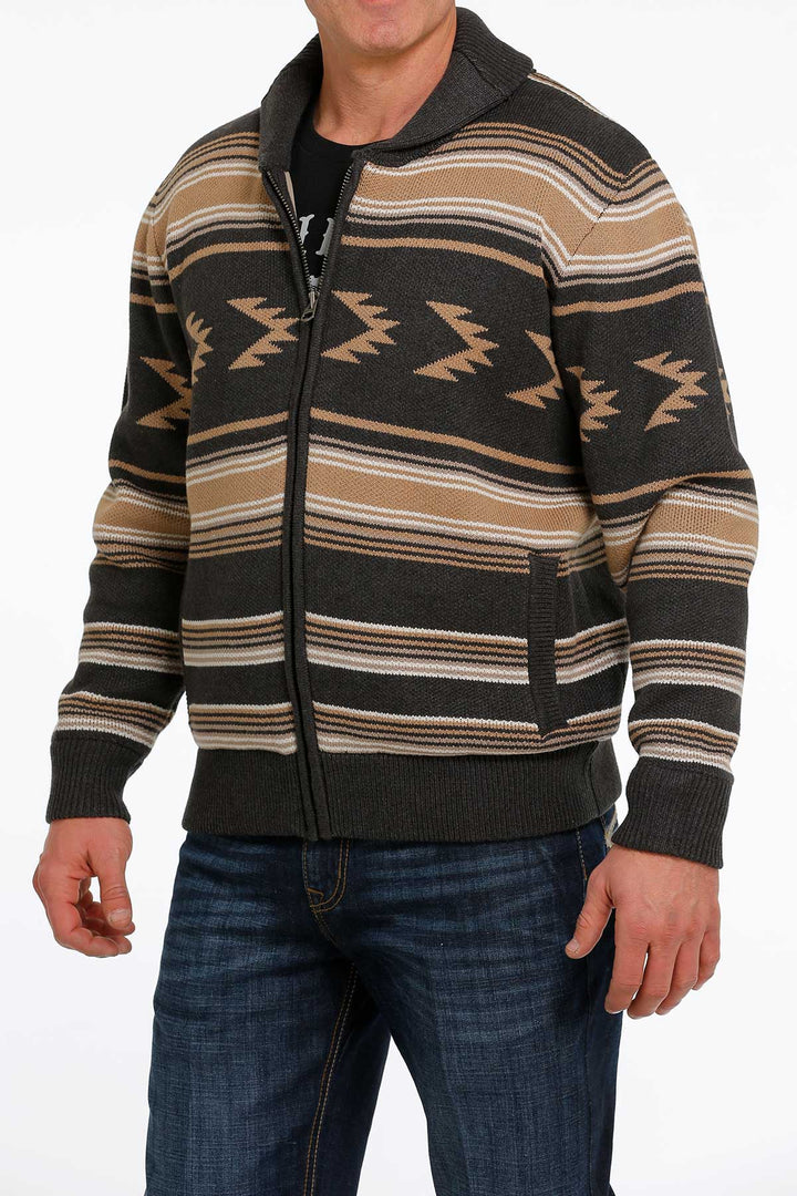 Cinch Men's Charcoal Pullover Sweater