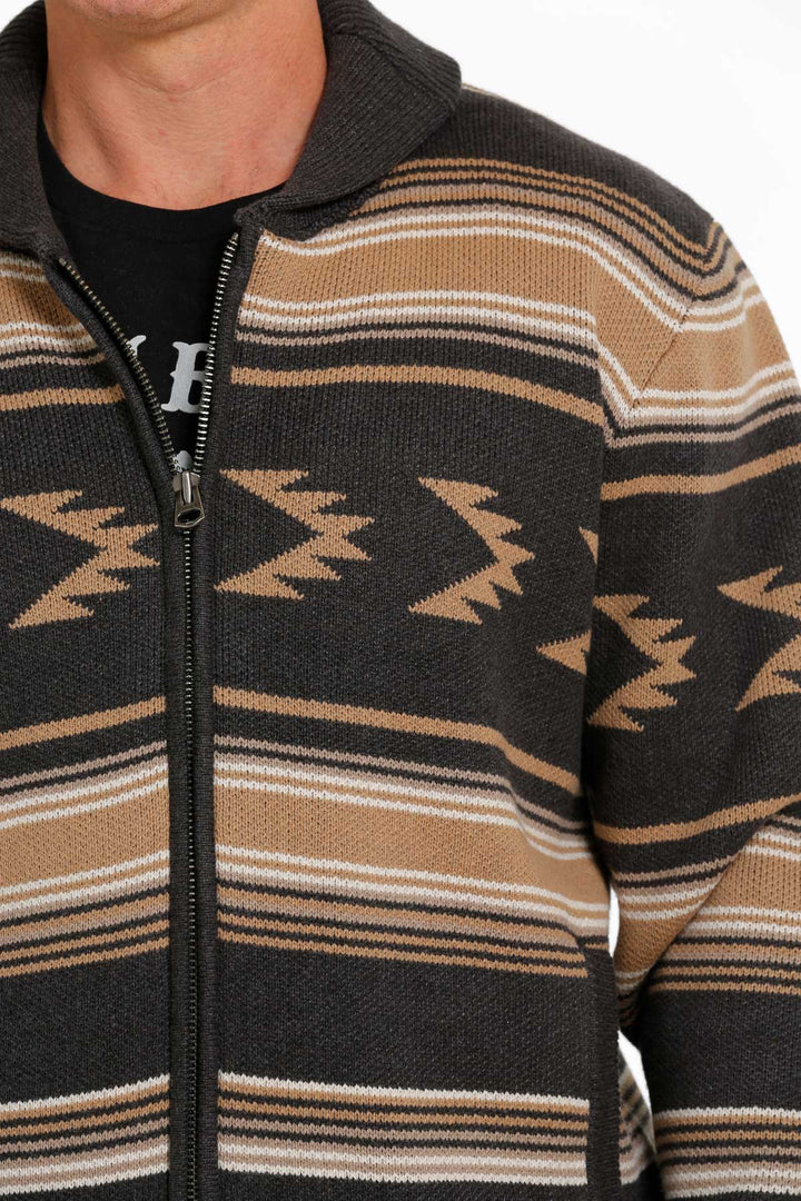 Cinch Men's Charcoal Pullover Sweater