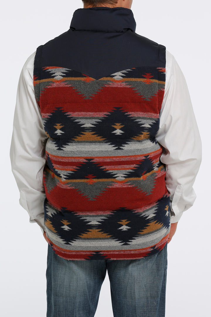 Cinch Men's Blanket Stripe Quilted Vest