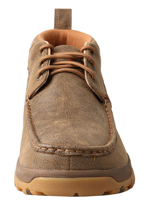 Twisted X Mens Chukka Driving Moccasins with CellStretch-Bomber