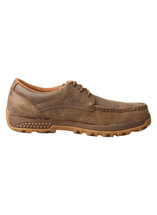 Twisted X Men's Boat Shoe Driving Moc with CellStretch-Bomber