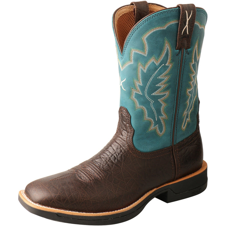 Twisted X Men's Tech X Boot-Chocolate and Teal