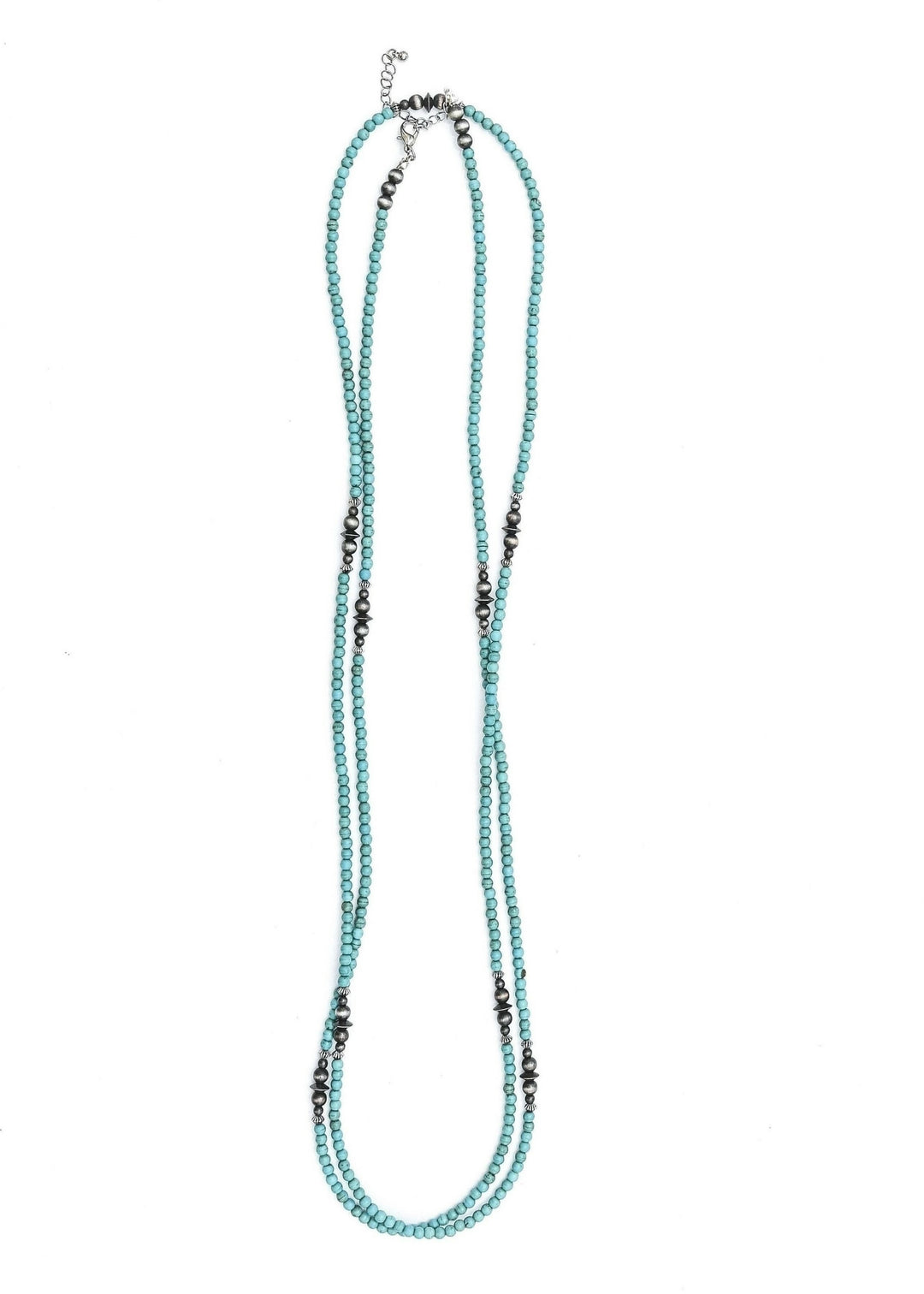 West and Co Turquoise Necklace with Navajo Pearl Accents