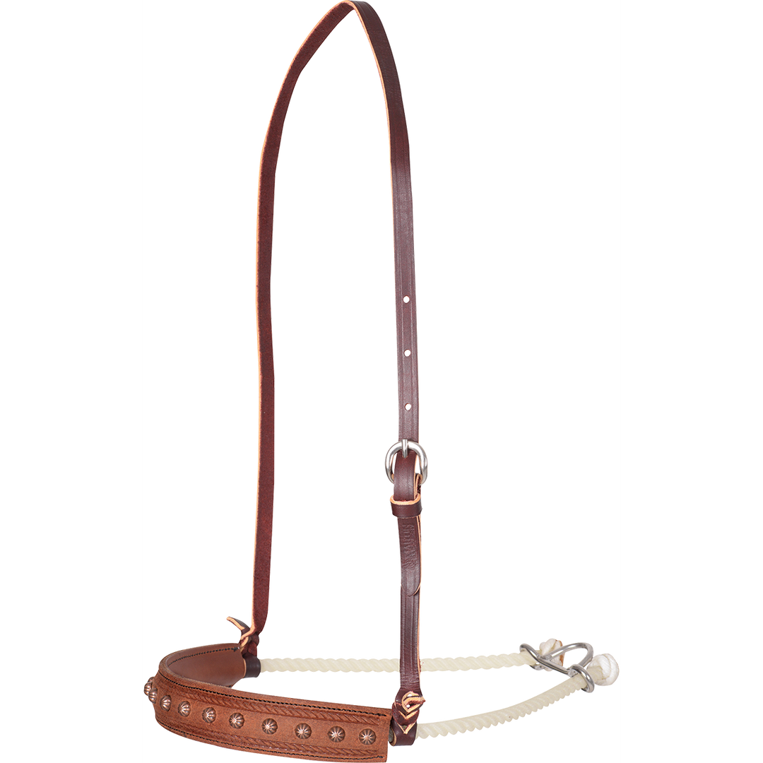 Martin Copper Dots and Border Tooled Single Rope Noseband