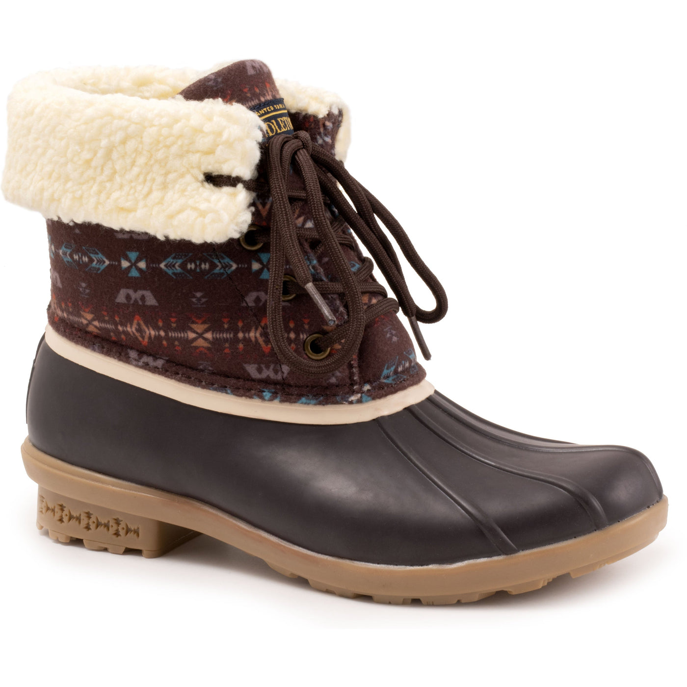 womens brown duck boots