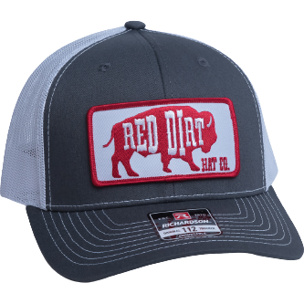 Red Dirt Charcoal and White Red Original Buffalo Hat