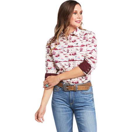 Ariat Women's Yuma Landscape Print Kirby Stretch Shirt