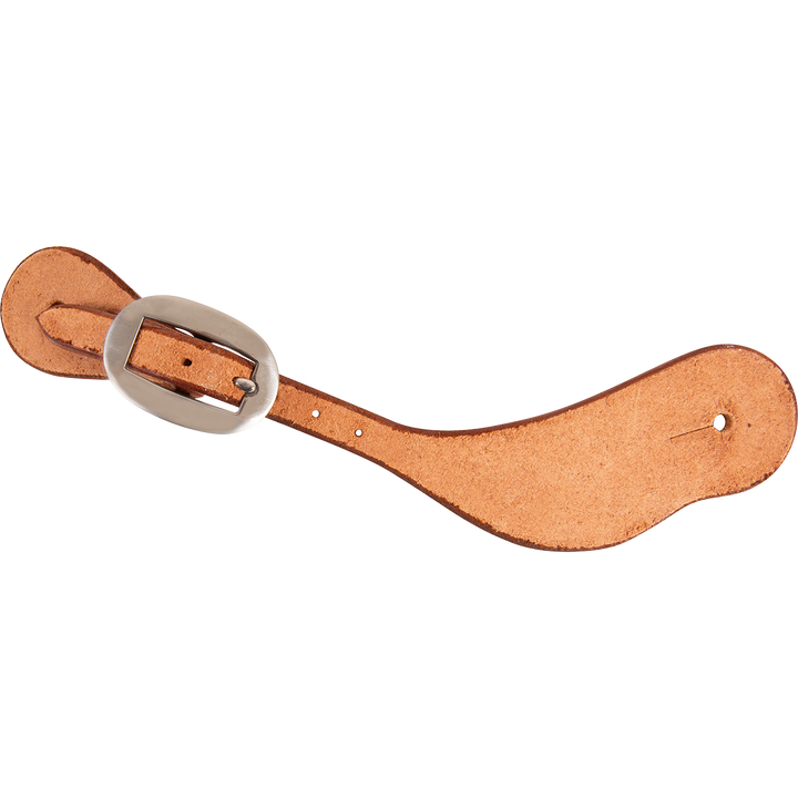 Martin Natural Roughout Cowboy Spur Straps with Heat Colored Buckle