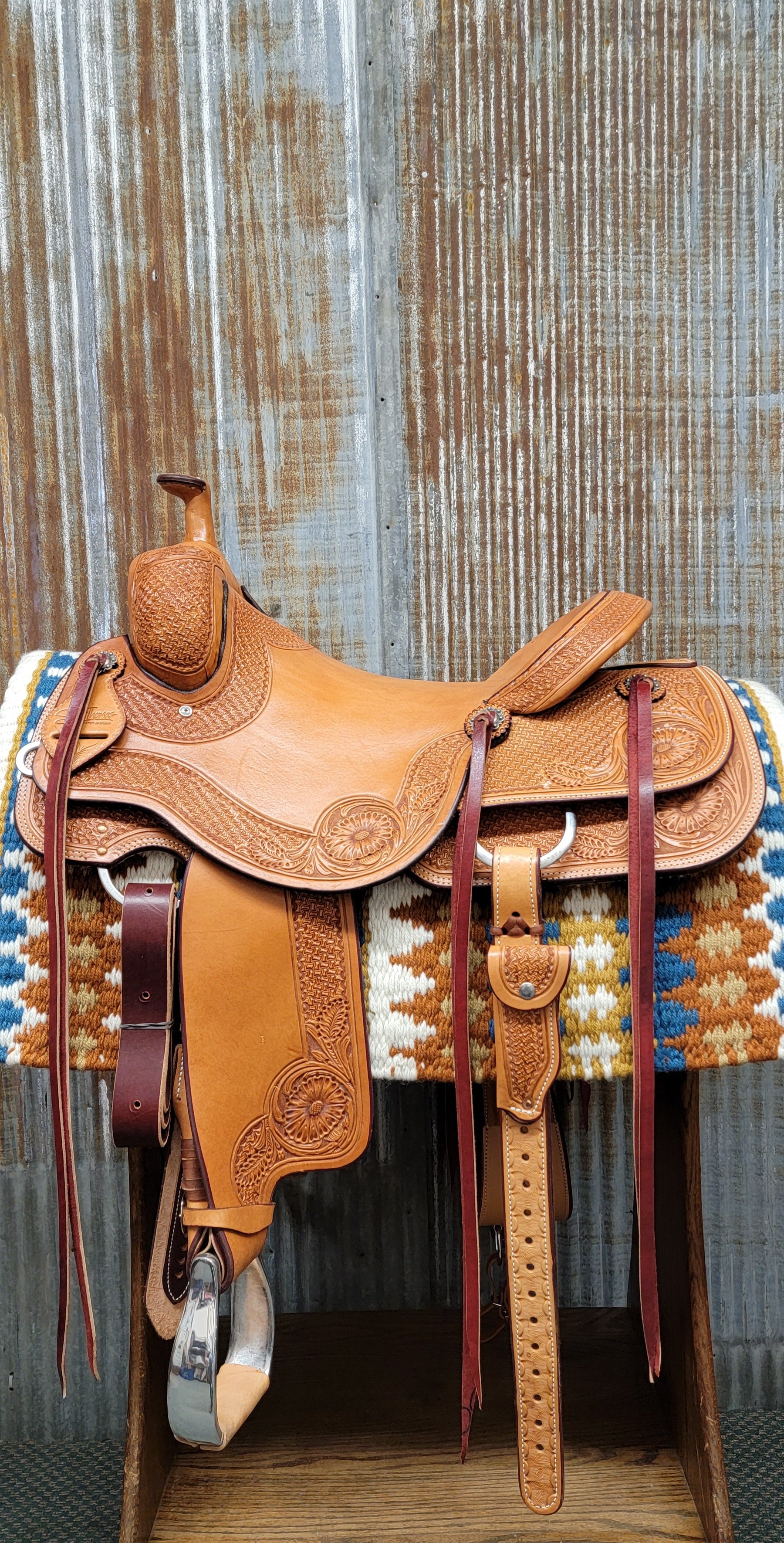 Scott Thomas Medium Oil Spider Daisy Ranch Cutter Saddle – West 20