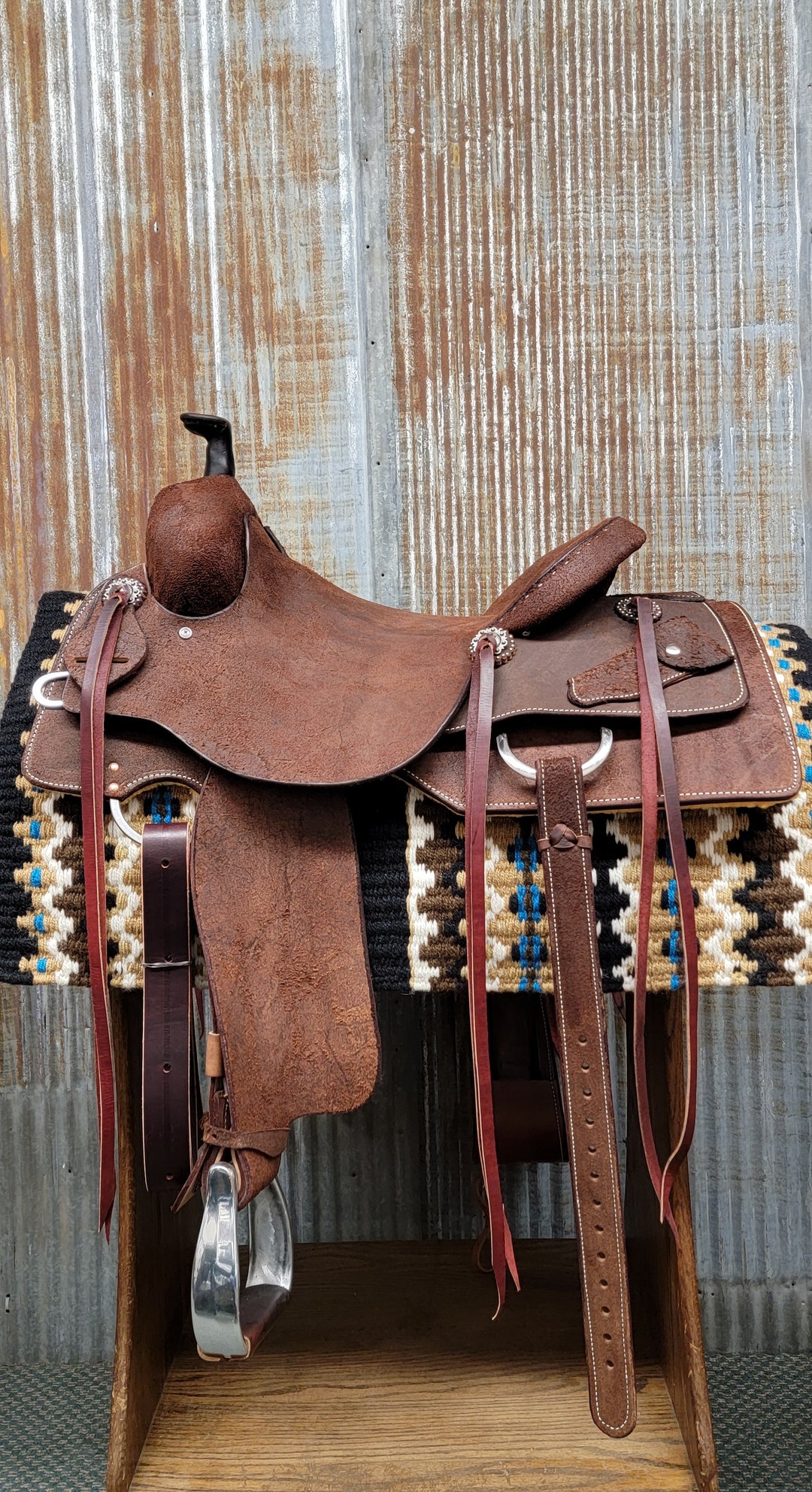 Scott Thomas Chocolate Roughout Ranch Cutter Saddle