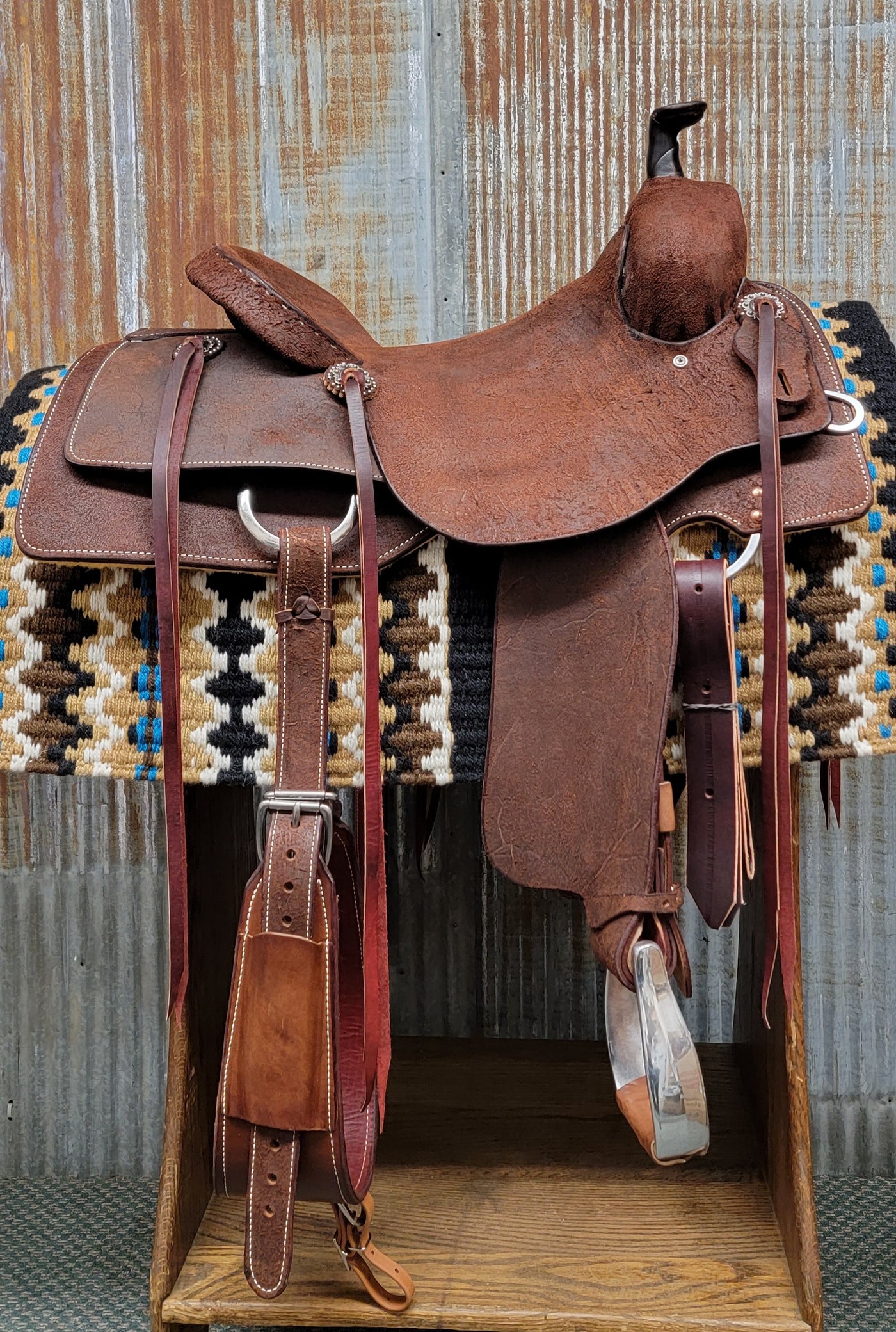 16 Argentina Cow Leather Hardseat Ranch Style Western Saddle