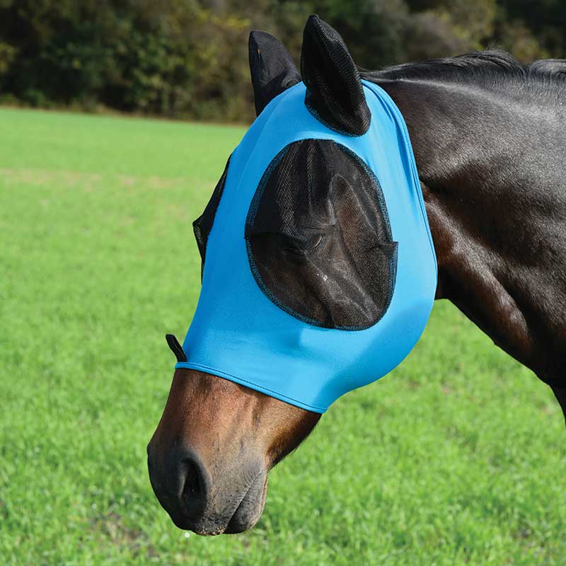 Lycra Fly Mask-Turquoise