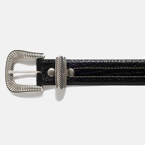 Vintage Bison Coloma Belt-Black