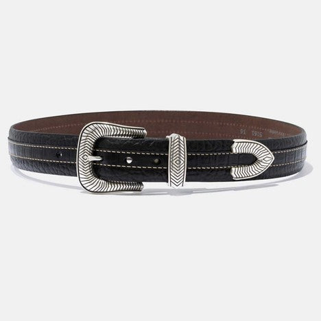 Vintage Bison Coloma Belt-Black