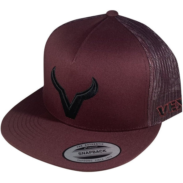 Vexil Black Icon Maroon Hat