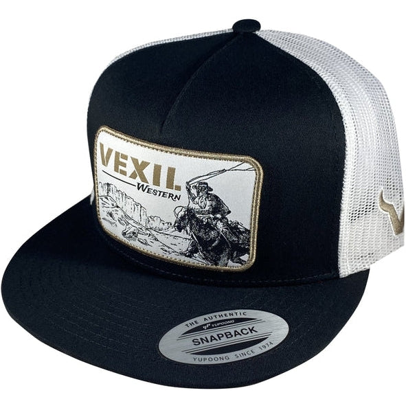 Vexil Western Cowboy Black and White Hat