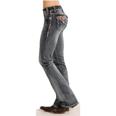 Panhandle Slim Mid Rise Rock&Roll Cowgirl - LT Vintage Wash Boot Cut Jean - West 20 Saddle Co.