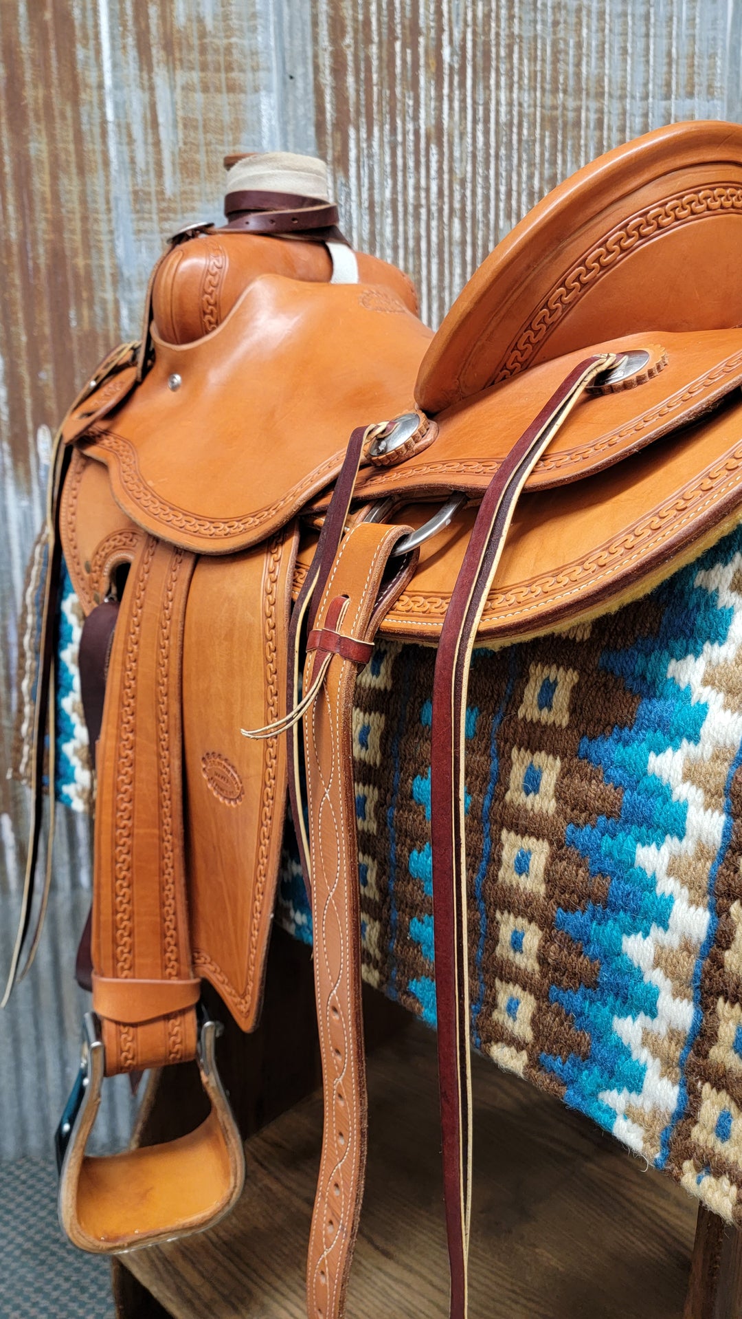 15.5" Platte Valley Association Wade Saddle (Gently Used)