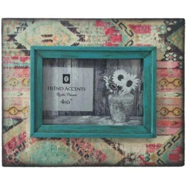 Aztec Tapestry Picture Frame 4" x 6"