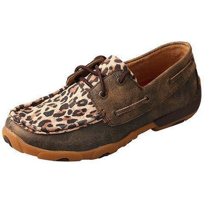 Twisted X Women's Leopard Driving Mocs - West 20 Saddle Co.