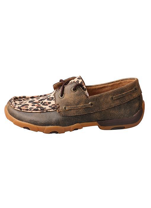Twisted X Women's Leopard Driving Mocs - West 20 Saddle Co.