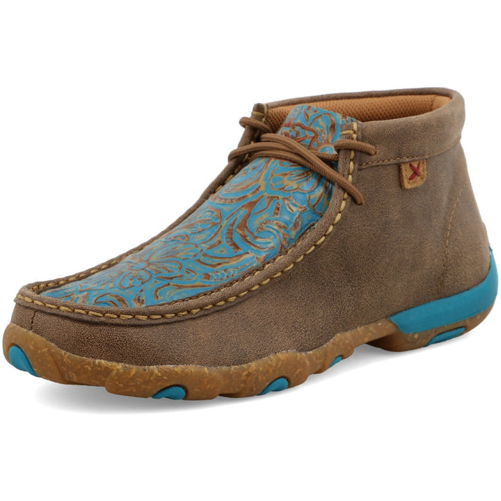 Twisted X Women's Chukka Driving Moc-Bomber and Turquoise