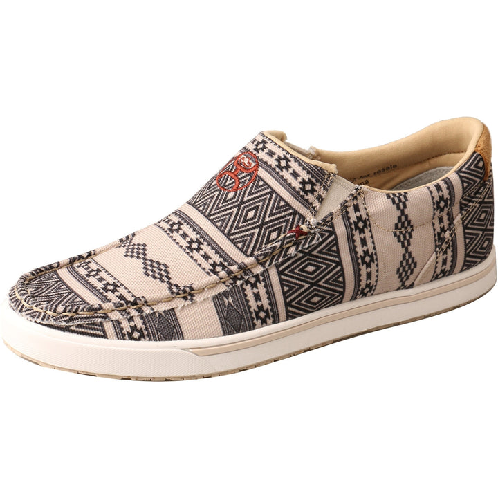 Twisted X Women's Hooey Slip-on Loper-Taupe and Black
