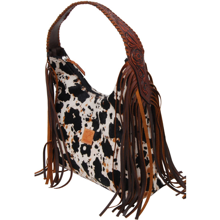 Rafter T Ranch Peppered Print Hobo Bag-Concealed Carry
