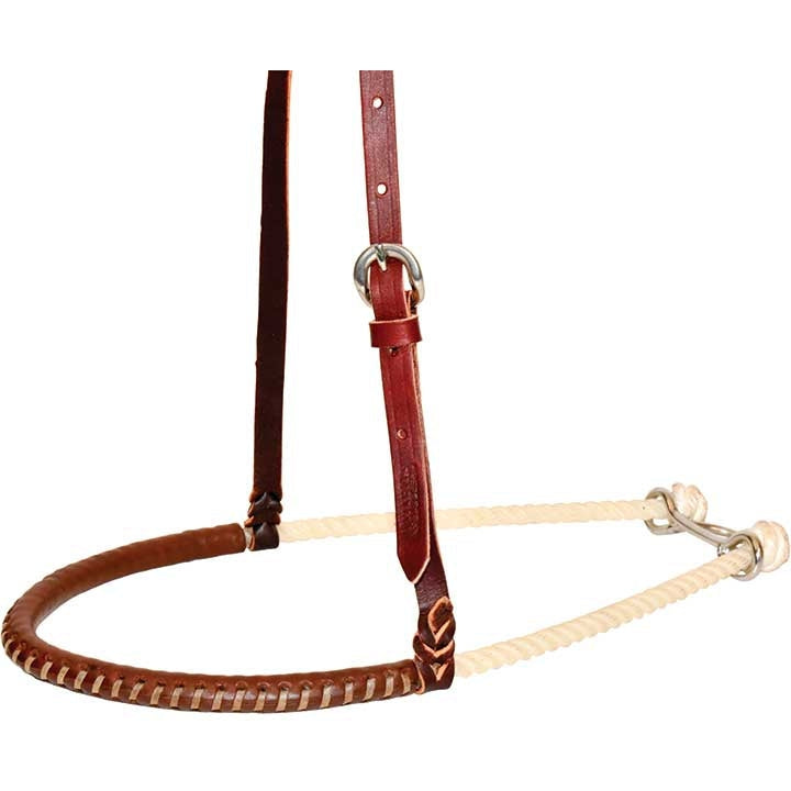 Leather Covered Single Rope Noseband