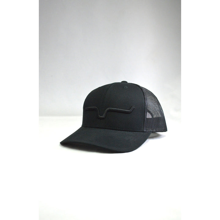 Kimes Ranch Black Upgrade Weekly Trucker Cap