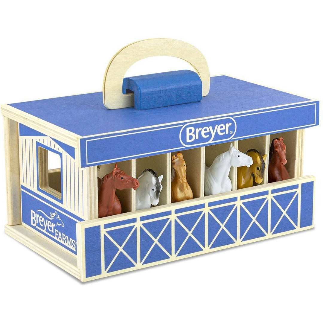 Breyer Farms Wood Carry Stable Playset