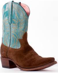 Junk Gypsy Turquoise Chocolate Suede Dirt Road Dreamer Boots - West 20 Saddle Co.