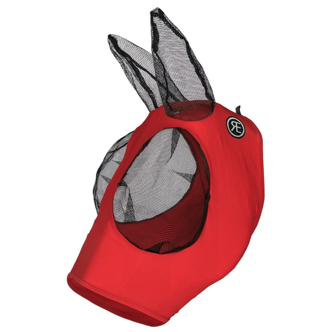 Lycra Fly Mask With Ears-Red