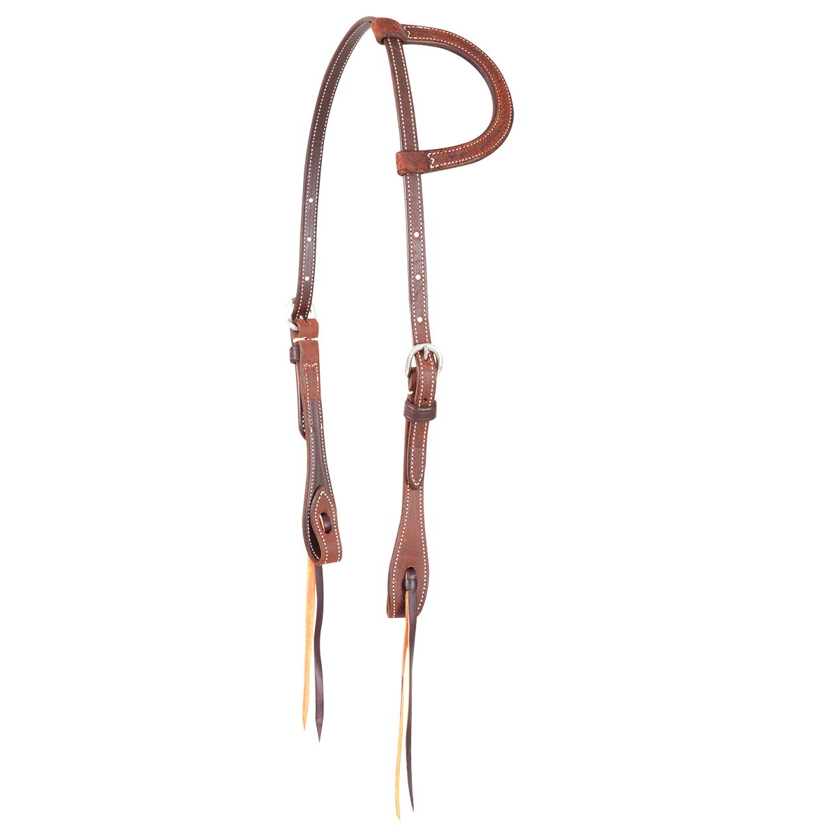 Martin Chestnut Roughout Headstall - West 20 Saddle Co.