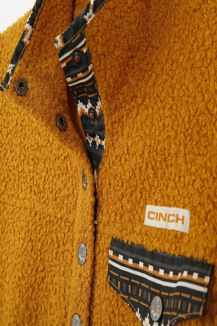 Cinch Women's Gold Polar Fleece Pullover