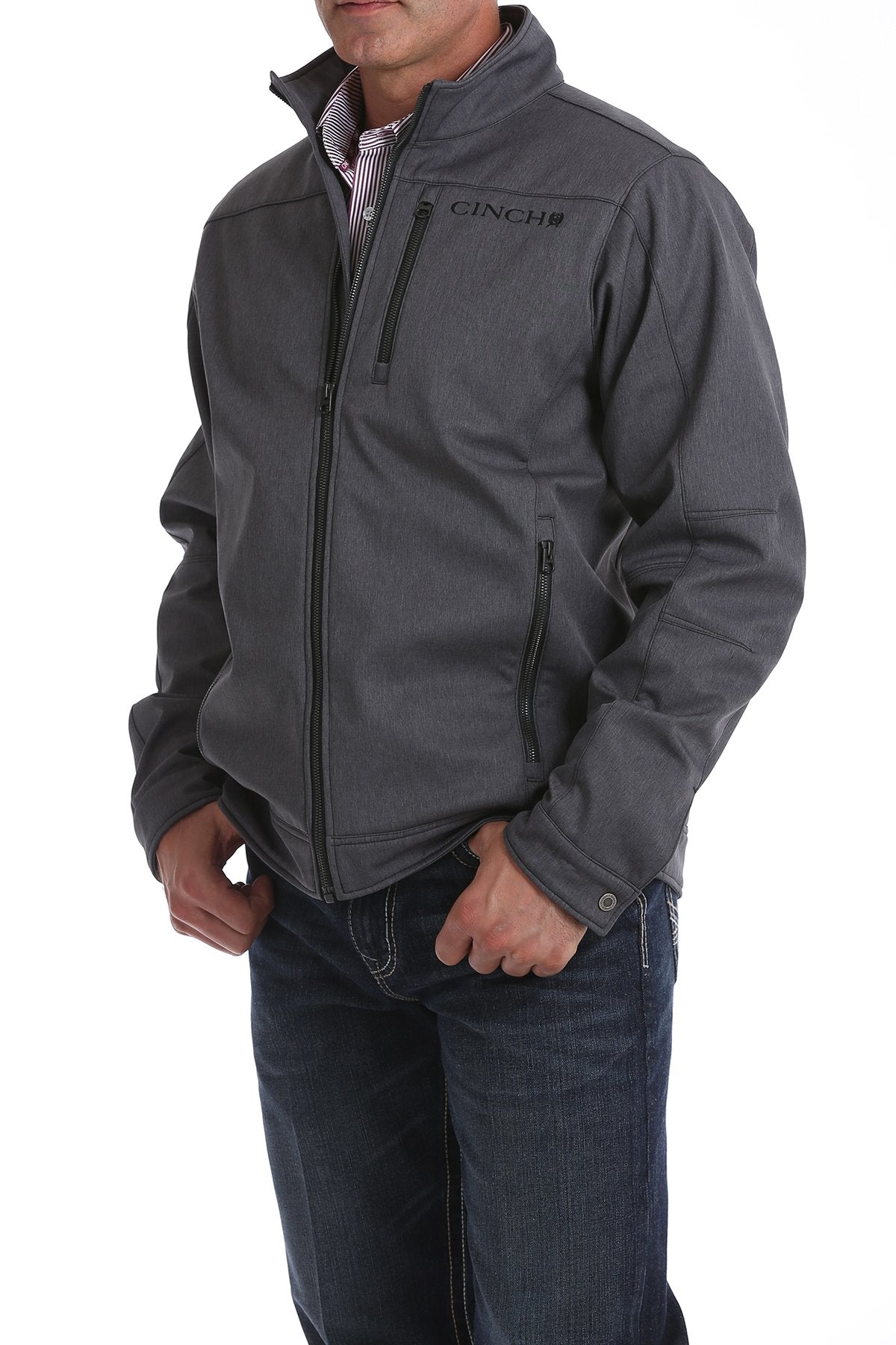 Cinch Mens Textured Bonded Jacket – West 20 Saddle Co.