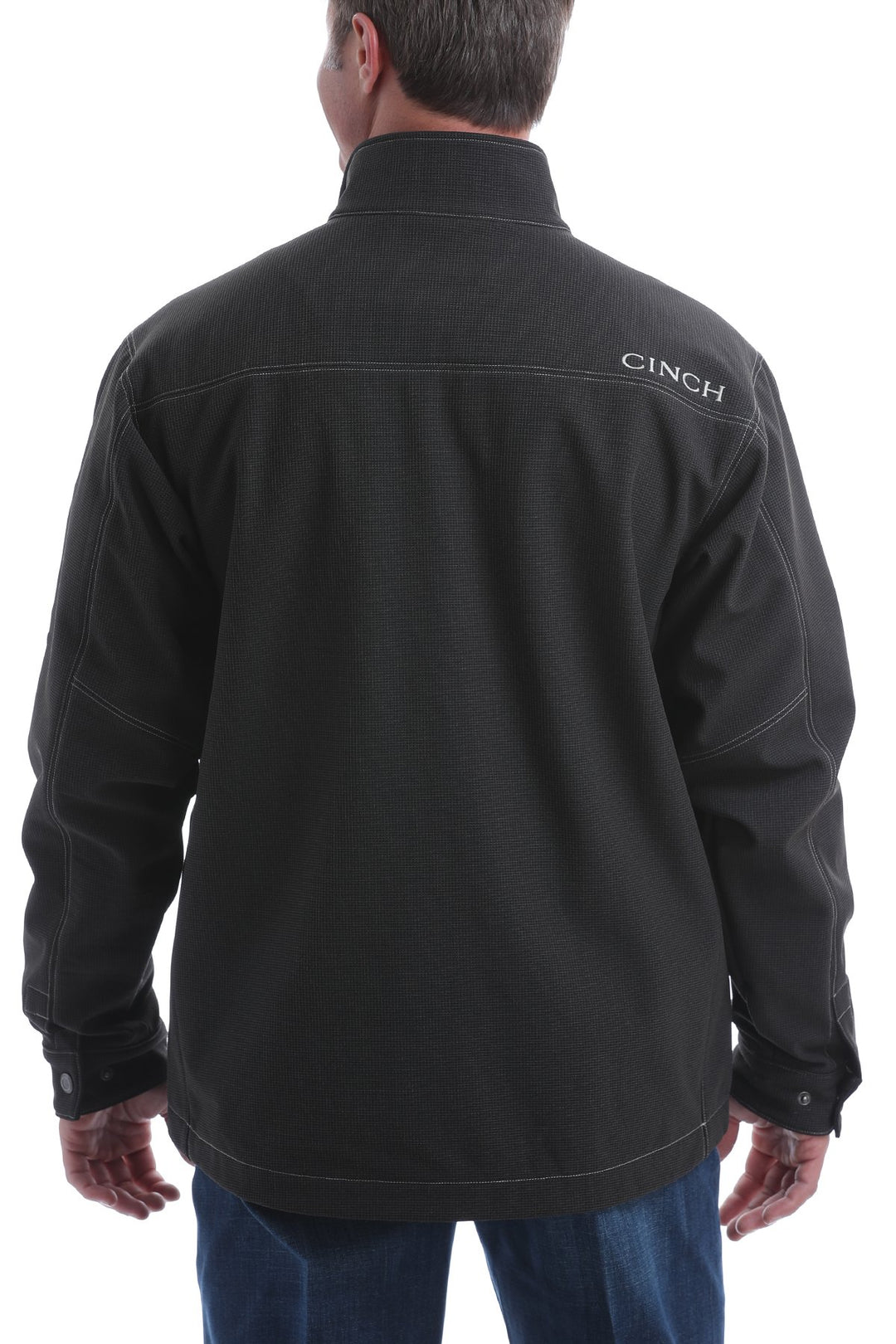 Cinch Men's Concealed Carry Bonded Jacket-Black/Silver
