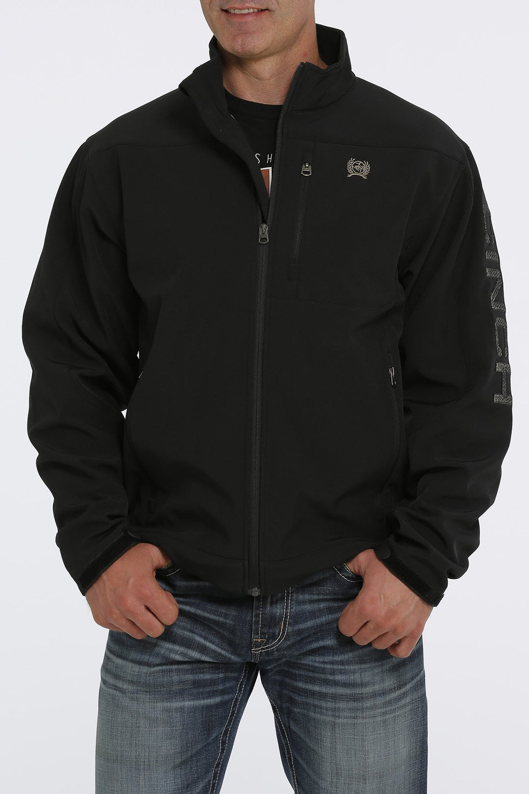 Cinch Men's Concealed Carry Black Lined Bonded Jacket