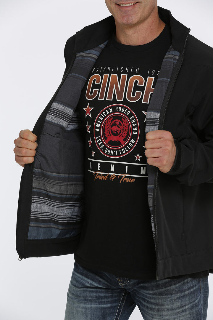 Cinch Men's Concealed Carry Black Lined Bonded Jacket