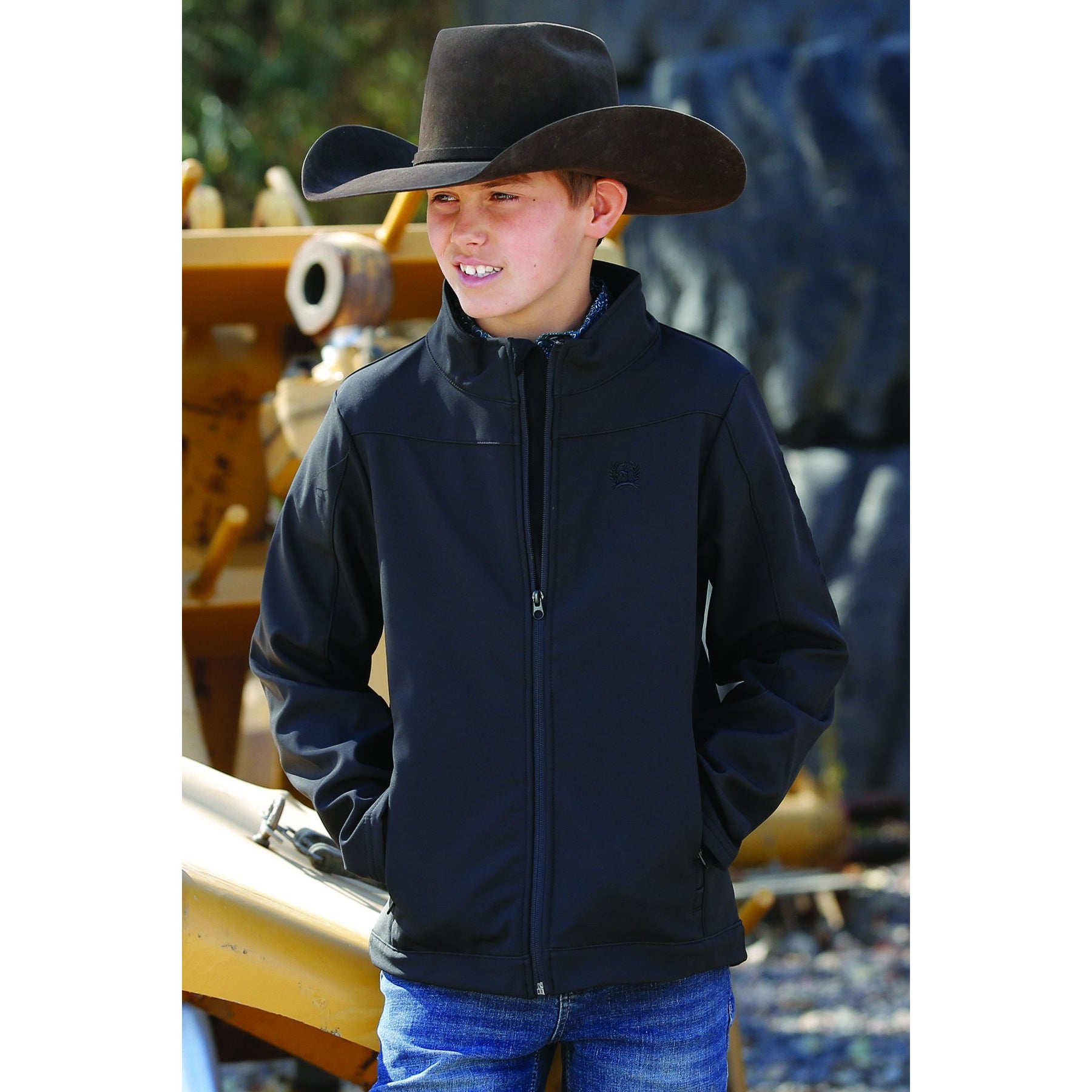 Cinch Boys Black Bonded Jacket West 20 Saddle Co