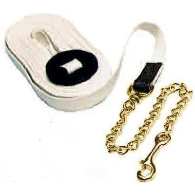 Triple E 30' Cotton Web Lunge Line with Brass Plate Chain
