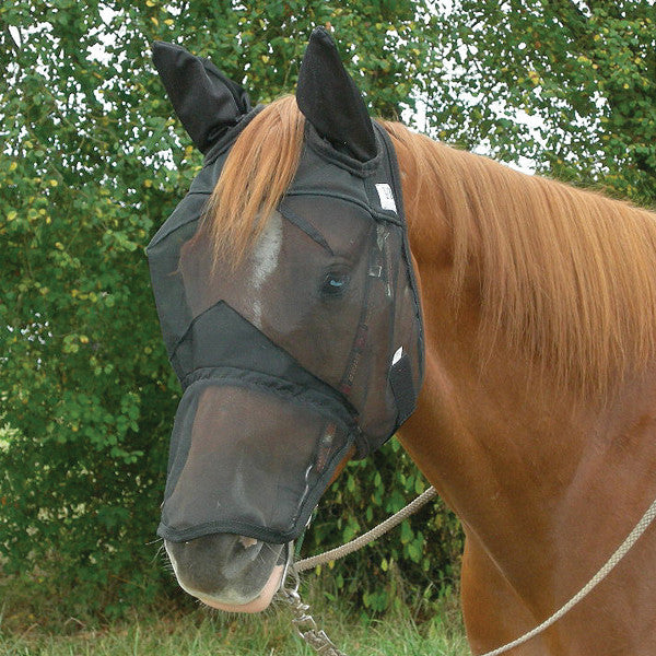 Cashel Quiet Ride Fly Mask- Long Nose with Ears - West 20 Saddle Co.