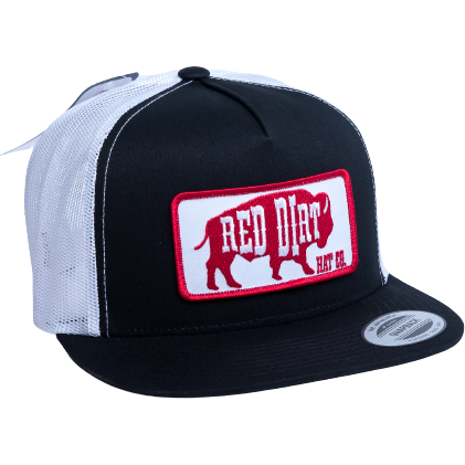 Red Dirt Red Original Hat-Black and White