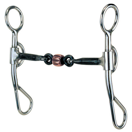 Reinsman Argentine 3/8" Smooth Dogbone Snaffle With Roller - West 20 Saddle Co.
