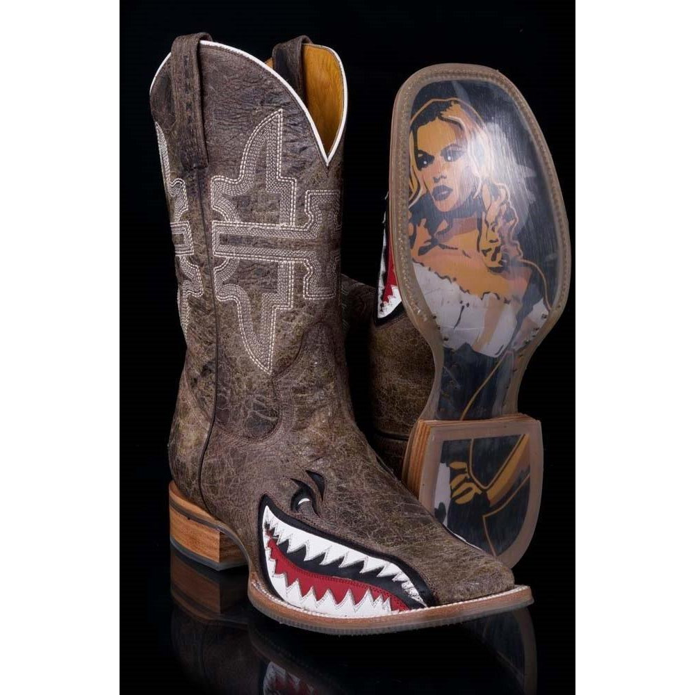 Tin Haul Toastin' A Gnarly Shark Men's Boot - West 20 Saddle Co.