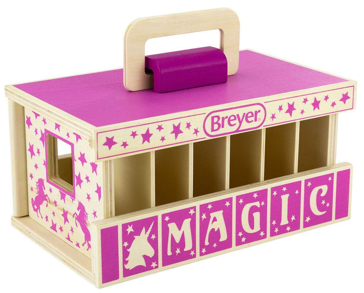 Breyer Unicorn Magic Wood Carry Stable